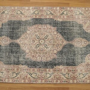 Primitive Rug, Eco Friendly Rug, Multicolor Rug, Saloon Rug, Vintage Rug, Hand Knotted Rug, Oriental Rug, Turkish Rug, 3.8x6.5 Ft, GR 4208