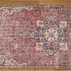 Antiker Türkischer Teppich, Handgeknüpfter Wollteppich, Vintage Teppich, Handgeknüpfter Wollteppich, Wollteppich, Handgeknüpft Bild 5