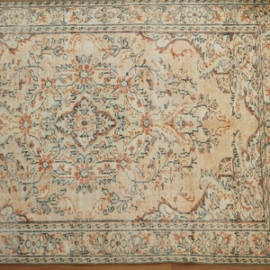 Vintage Kelimteppich, ethnischer Teppich, Boho-Läuferteppich, türkischer Teppich, bunte Teppiche, Küchenteppiche, handgewebter Teppich, Wollteppich, 5,8 x 9,1 Fuß, GR 2192 Bild 5