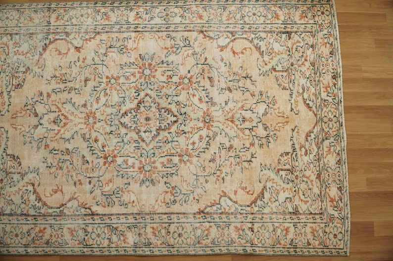 Vintage Kelimteppich, ethnischer Teppich, Boho-Läuferteppich, türkischer Teppich, bunte Teppiche, Küchenteppiche, handgewebter Teppich, Wollteppich, 5,8 x 9,1 Fuß, GR 2192 Bild 5