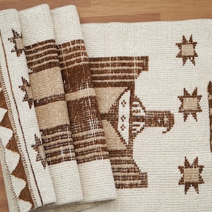 Herki Runner Rug, Turkish Rug, Hallway Rug, Corridor Rug, Kitchen Rug, Antique Rug, Stair Rug, Handmade Rug, 3 x 12.6 feet, GR 3654