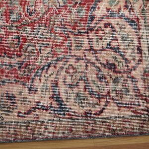 Antiker Türkischer Teppich, Handgeknüpfter Wollteppich, Vintage Teppich, Handgeknüpfter Wollteppich, Wollteppich, Handgeknüpft Bild 12