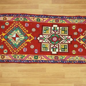 Vintage Oushak Rug, Soft Textured Rug, Gothic Rug, Hallway Rug, Entryway Rug, Wedding Rug, Turkish Rug, Herki Runner, 3x11.1 ft, GR 3629 image 3
