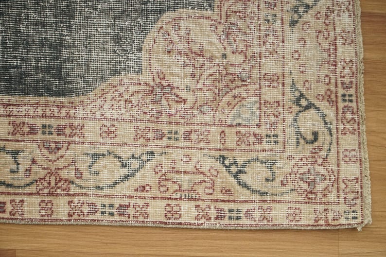 Primitive Rug, Eco Friendly Rug, Multicolor Rug, Saloon Rug, Vintage Rug, Hand Knotted Rug, Oriental Rug, Turkish Rug, 3.8x6.5 Ft, GR 4208