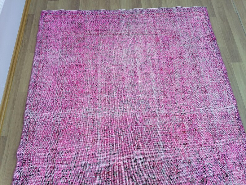 Alfombra noble de estilo occidental, alfombra de baño, alfombra turca, alfombra Oushak, alfombra vintage, alfombra para decoración de bar, alfombra primitiva, 5,1 x 8,5 pies, GR 2372 imagen 3