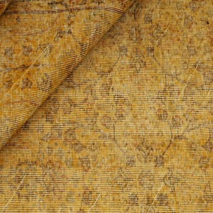 Wool Pile Rug, Orange Oushak Rug, Rugs For bedroom, Hand knotted Rug, Floral Turkish Rug, Aesthetic Rug, Vintage Rug, 5.4x9 Ft, GR 4114