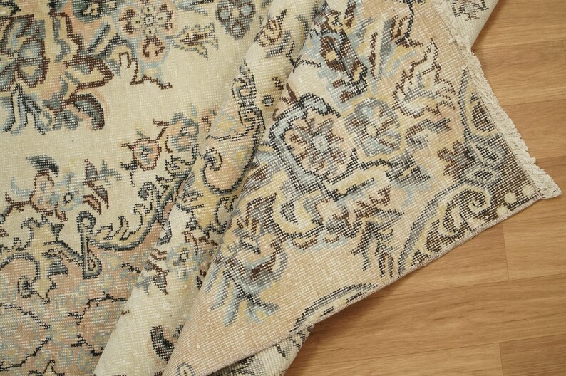 Rug For Livingroom, Handmade Vintage Rug, Wool Antique Rug, Turkish Area Rug, Bohemian Rug, Ethnic Rug, Nomadic Rug, 4.8 x 7.9 ft, GR 796 image 8