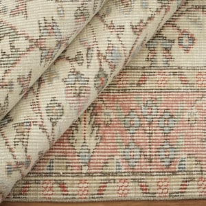 Rug With Flowers, Turkish Handmade Rug, Antique Rug, Eco Friendly Rug, Vintage Area Rug, Bedroom Rug, Stylish Rug, 5x8.4 Ft, GR 4198