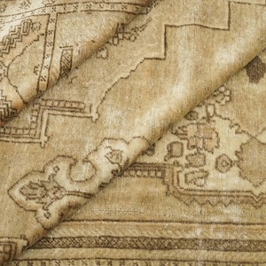 Vintage Rug, Large Size Rug, Oushak Rug, Turkish Rug, Bohemian Rug, Wool Rug, Handmade Rug, Antique Rug, Salon Rug, 7.1x11.4 feet GR 4261