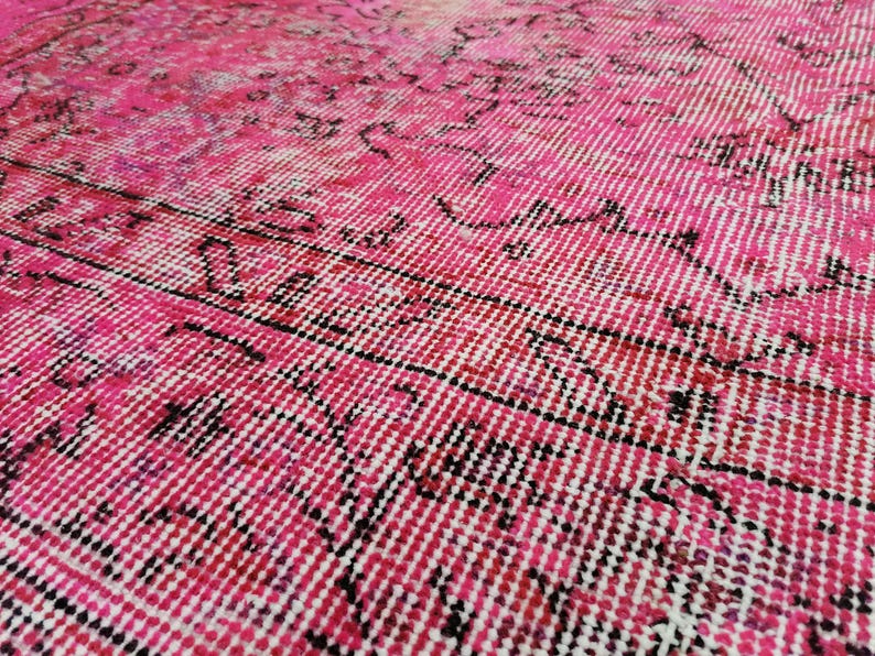 Alfombra noble de estilo occidental, alfombra de baño, alfombra turca, alfombra Oushak, alfombra vintage, alfombra para decoración de bar, alfombra primitiva, 5,1 x 8,5 pies, GR 2372 imagen 5