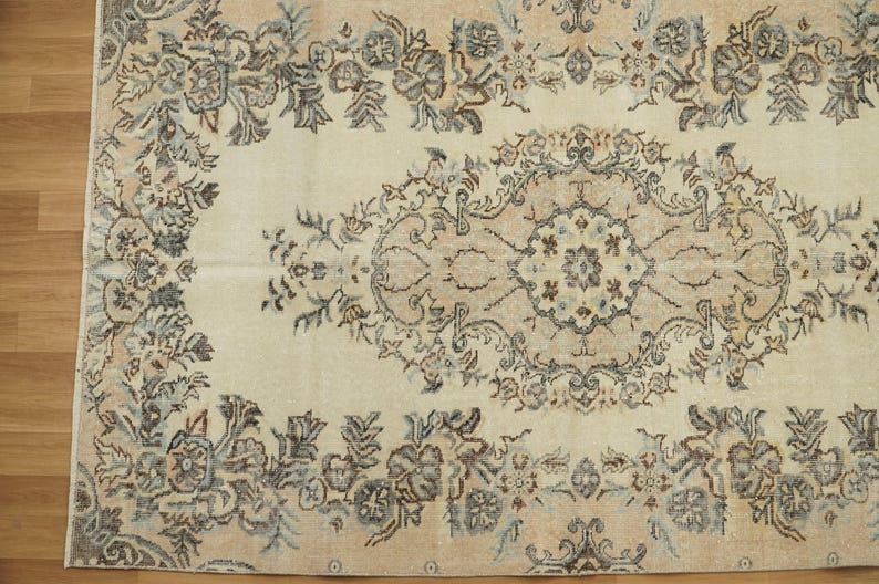 Rug For Livingroom, Handmade Vintage Rug, Wool Antique Rug, Turkish Area Rug, Bohemian Rug, Ethnic Rug, Nomadic Rug