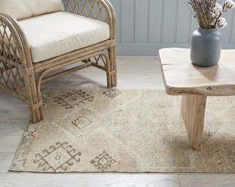Pastel Vintage Rug Runner: Handmade Turkish Wool, 3.1x11.6 Ft, GR 4365