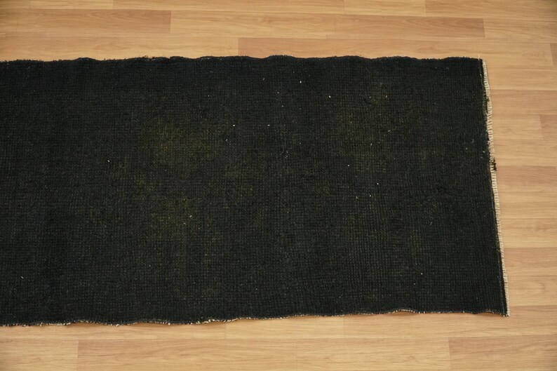 Black Kilim Rug, Modern Boho Rug, Cotton Woven Rug, Vintage Kilim Rug, Cozy Indoor Rug, Used Handmade Rug, Porch Rug, 3.1x7.2 Ft, GR 4566