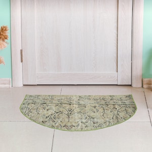 Klein Turks Vloerkleed, Voordeurmat, Badkleed, Veranda Mat, Was vloerkleed, Entree Vloerkleden, Patio Vloerkleed, Vintage Decor Mat, 1.6 x 2.6 voet, GR 2726