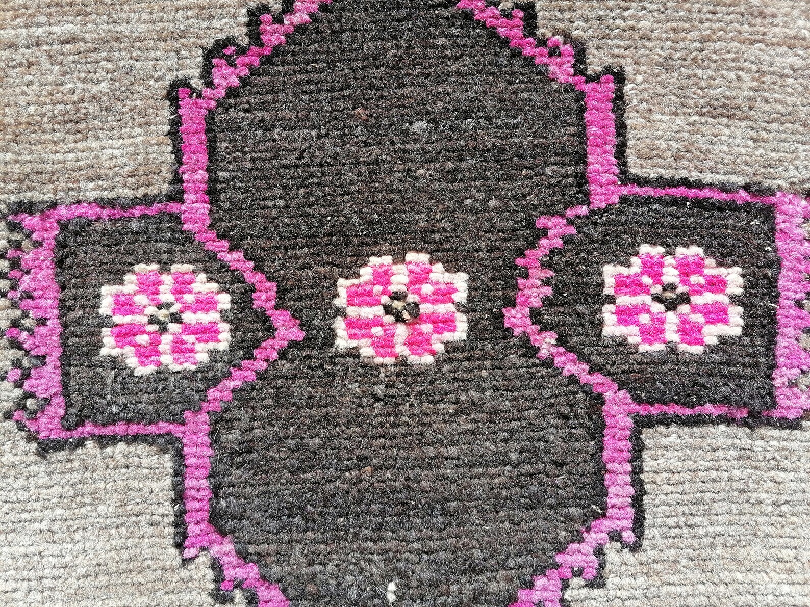 Wool Bath Mat Soft Pile Rug Front Door Mat Vintage Rug Etsy