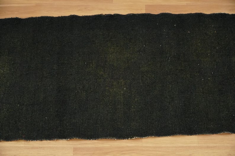 Black Kilim Rug, Modern Boho Rug, Cotton Woven Rug, Vintage Kilim Rug, Cozy Indoor Rug, Used Handmade Rug, Porch Rug, 3.1x7.2 Ft, GR 4566