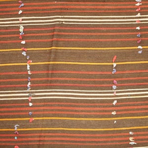 Rugs For Living Room, Handwoven Kilim Rug, Bohemian Rug, Turkish Vintage Rug, Oushak Wool Rug, 6.2 x 8 feet, Lounge Rug, Cozy Rug, GR 376 image 7