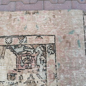 Boho Turkish Rug, Floral Rug, Stair Rug, Kitchen Rug, Mats For Laundry, Floor Rug, Vintage Rug, Area Rug, Rustic Rug, 3.3 x 8.3 ft, GR 3210