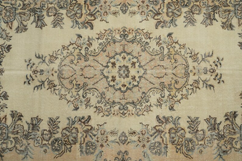 Rug For Livingroom, Handmade Vintage Rug, Wool Antique Rug, Turkish Area Rug, Bohemian Rug, Ethnic Rug, Nomadic Rug