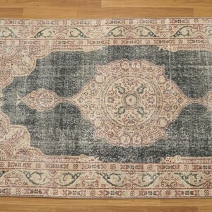 Primitive Rug, Eco Friendly Rug, Multicolor Rug, Saloon Rug, Vintage Rug, Hand Knotted Rug, Oriental Rug, Turkish Rug, 3.8x6.5 Ft, GR 4208