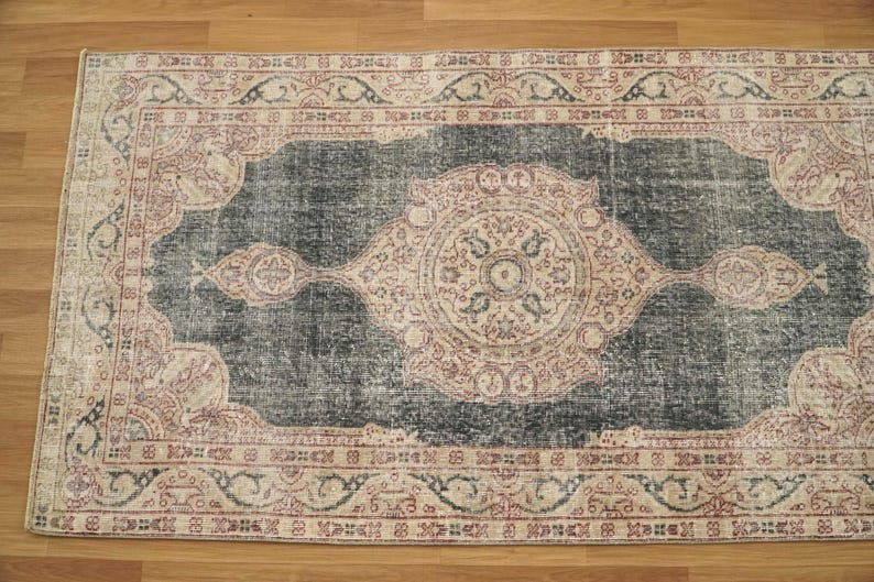 Primitive Rug, Eco Friendly Rug, Multicolor Rug, Saloon Rug, Vintage Rug, Hand Knotted Rug, Oriental Rug, Turkish Rug, 3.8x6.5 Ft, GR 4208