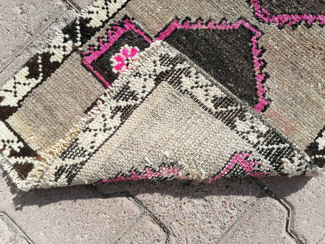 Wool Bath Mat Soft Pile Rug Front Door Mat Vintage Rug Etsy