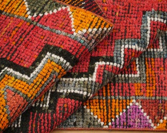 Herki Turkish Rug, Wedding Rug, Soft Wool Rug, Primitive Rug, Hallway Rug, Vintage Rug, Oushak Runner Rug, Tribal Rug, 2.8x10.4 ft, GR 4316