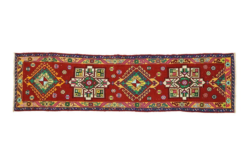 Vintage Oushak Rug, Soft Textured Rug, Gothic Rug, Hallway Rug, Entryway Rug, Wedding Rug, Turkish Rug, Herki Runner, 3x11.1 ft, GR 3629 image 2