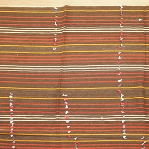 Rugs For Living Room, Handwoven Kilim Rug, Bohemian Rug, Turkish Vintage Rug, Oushak Wool Rug, 6.2 x 8 feet, Lounge Rug, Cozy Rug, GR 376 image 4