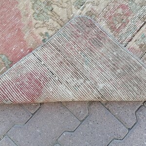 Boho Turkish Rug, Floral Rug, Stair Rug, Kitchen Rug, Mats For Laundry, Floor Rug, Vintage Rug, Area Rug, Rustic Rug, 3.3 x 8.3 ft, GR 3210