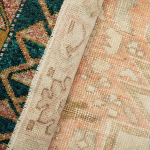 Gothic Akzent Teppich, Badteppich, Schlafzimmer Teppich, Handgewebter Teppich, Oushak Wollteppich, 40x90 cm, GR 4540