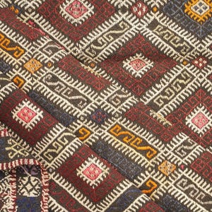 Area Rug, Turkish Rug, Vintage Rug, Kilim Rug, Oushak Rug, Livingroom Rug, Woven Rug, Boho Rug, Antique Rug, 5.8 x 7.6 feet, GR 1716