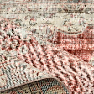 Worn Turkish Rug, Vintage Rug, Oushak Rug, Area Rug, 3.5 x 6.7 feet, Wool Rug, Bohemian Rug, Floor Rug, Livingroom Rug, Boho Rug, GR 2947