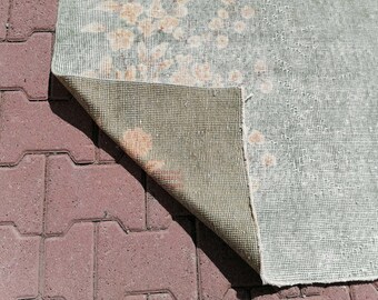 Türkischer Teppich, Handgewebter Teppich, Boho Teppich, Antiker Teppich, Vintage Teppich, Orientteppich, 100 x 200 cm, GR 2964