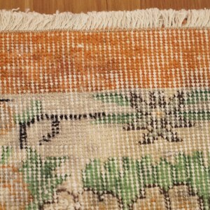 Floral Turkish Rug , Oushak Area Rug , Boho Rug , 3.7 x 6.6 feet , Hand Made Rug , Wool Rug , Living Room Rug , Turkey Rug , GR 912 image 7