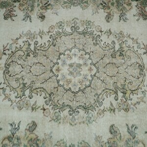 Area Rug, Vintage Rug, Oushak Rug, Turkish Rug, 5.1 x 8 feet, Turkey Rug, Handknotted Rug, Salon Rug, Bedroom Rug, Wool Rug, GR 802