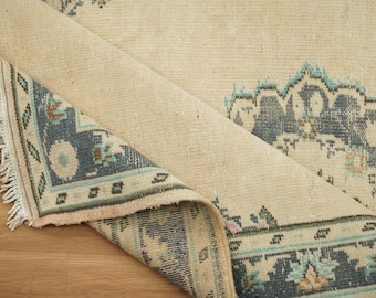 Bezaubernder Teppich Showroom, Euroscheinteppich, Türkischer Teppich, Tribalteppich, Wollteppich, Kurzflorteppich, Edler Teppich, 120 x 200 cm, GR 3453