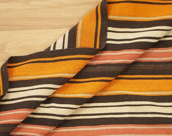 Oushak Kilim Rug, Bohemian Wool Rug, Handwoven Rug, Eco Friendly Rug, Vintage Turkish Rug, 5.2 x 7.3 feet, Ethnic Rug, Bedroom Rug, GR 377