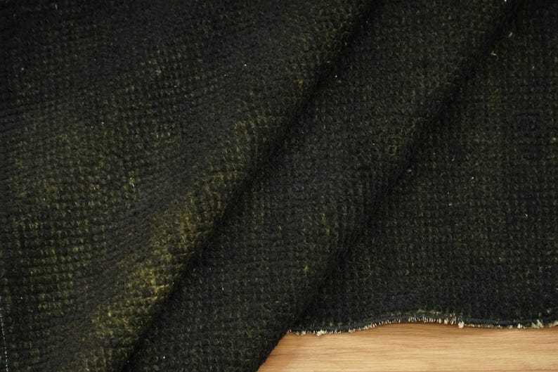 Black Kilim Rug, Modern Boho Rug, Cotton Woven Rug, Vintage Kilim Rug, Cozy Indoor Rug, Used Handmade Rug, Porch Rug, 3.1x7.2 Ft, GR 4566