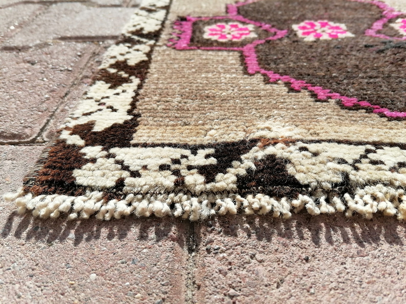 Wool Bath Mat Soft Pile Rug Front Door Mat Vintage Rug Etsy