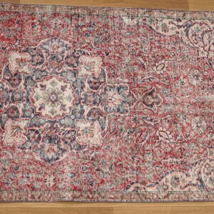 Antiker Türkischer Teppich, Handgeknüpfter Wollteppich, Vintage Teppich, Handgeknüpfter Wollteppich, Wollteppich, Handgeknüpft Bild 7