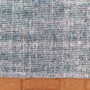 Alfombra hecha a mano, alfombra de pasillo para exteriores, alfombra azul, alfombra costera, tapete de lavandería, alfombra vintage, alfombra teñida, alfombra turca, 3.1 x 7.7 pies GR 3442 imagen 3