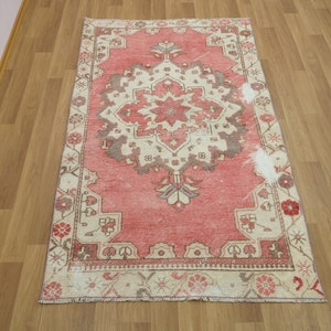 Pastel Color Rug, Tribal Rug, Turkish Vintage Rug, Chic Rug, Dining Room Rug, Entrance Rug, Antique Rug, Authentic Rug, 3.5 x 6 feet GR 2523