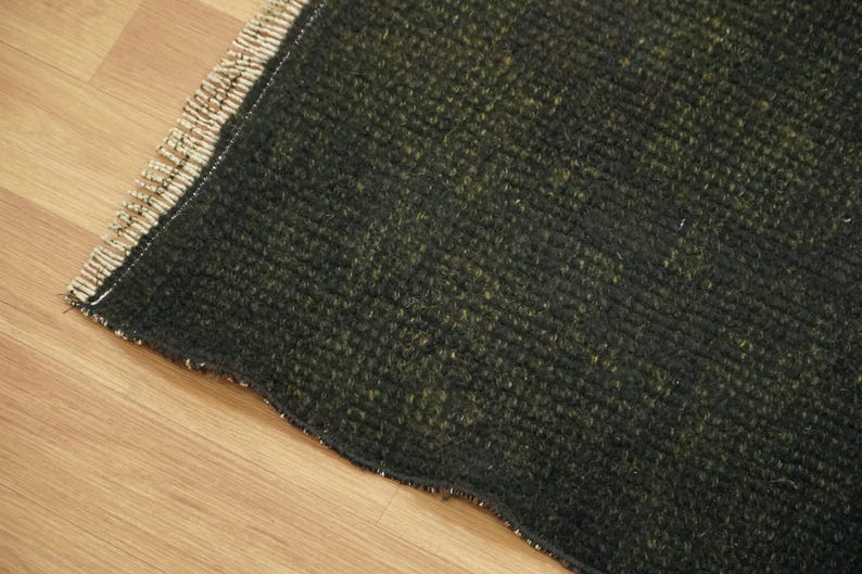 Black Kilim Rug, Modern Boho Rug, Cotton Woven Rug, Vintage Kilim Rug, Cozy Indoor Rug, Used Handmade Rug, Porch Rug, 3.1x7.2 Ft, GR 4566