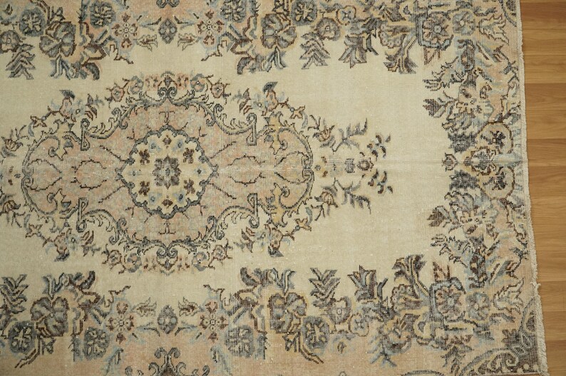 Rug For Livingroom, Handmade Vintage Rug, Wool Antique Rug, Turkish Area Rug, Bohemian Rug, Ethnic Rug, Nomadic Rug