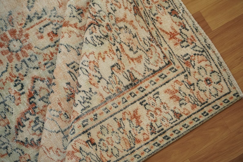 Vintage Kelimteppich, ethnischer Teppich, Boho-Läuferteppich, türkischer Teppich, bunte Teppiche, Küchenteppiche, handgewebter Teppich, Wollteppich, 5,8 x 9,1 Fuß, GR 2192 Bild 8