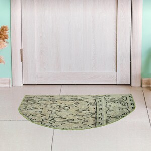 Vintage Rug Mat, Wool Doormats, Floral Mat, Front Entry Mat, Outside Rugs, Mat For Apartment, Small Turkish Rug, 1.6 x 2.6 feet, GR 2729