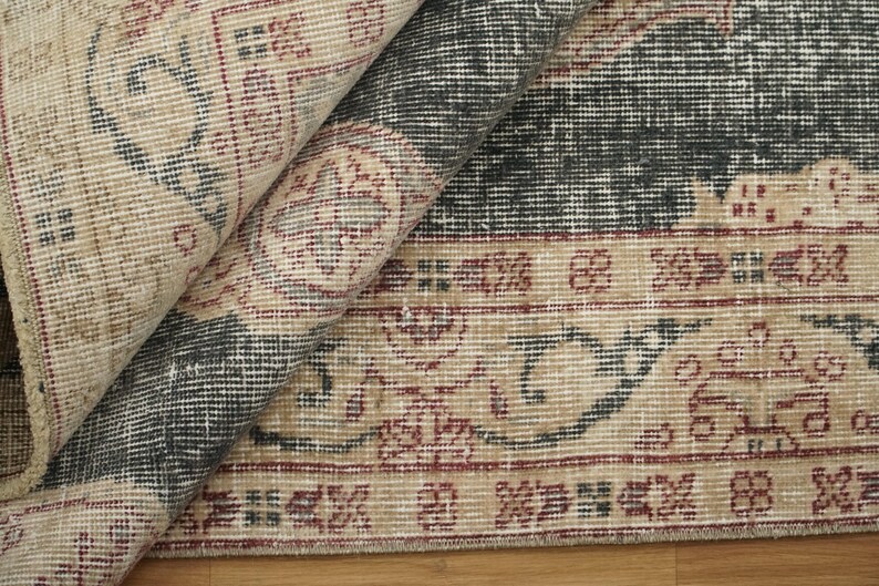 Primitive Rug, Eco Friendly Rug, Multicolor Rug, Saloon Rug, Vintage Rug, Hand Knotted Rug, Oriental Rug, Turkish Rug, 3.8x6.5 Ft, GR 4208