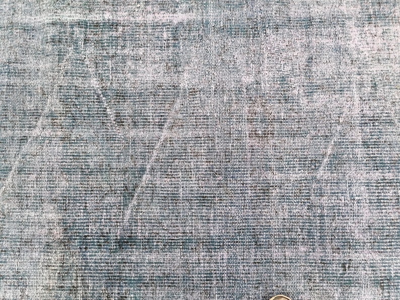 Handgemaakt tapijt, outdoor hardloper, blauw tapijt, kustkleed, wasmat, tapijt voor kinderen, vintage tapijt, overdyed tapijt, Turks tapijt, 3,1 x 7,7 ft GR 3442 afbeelding 2