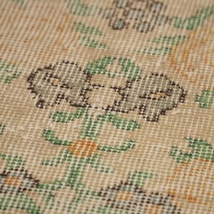 Floral Turkish Rug , Oushak Area Rug , Boho Rug , 3.7 x 6.6 feet , Hand Made Rug , Wool Rug , Living Room Rug , Turkey Rug , GR 912 image 9